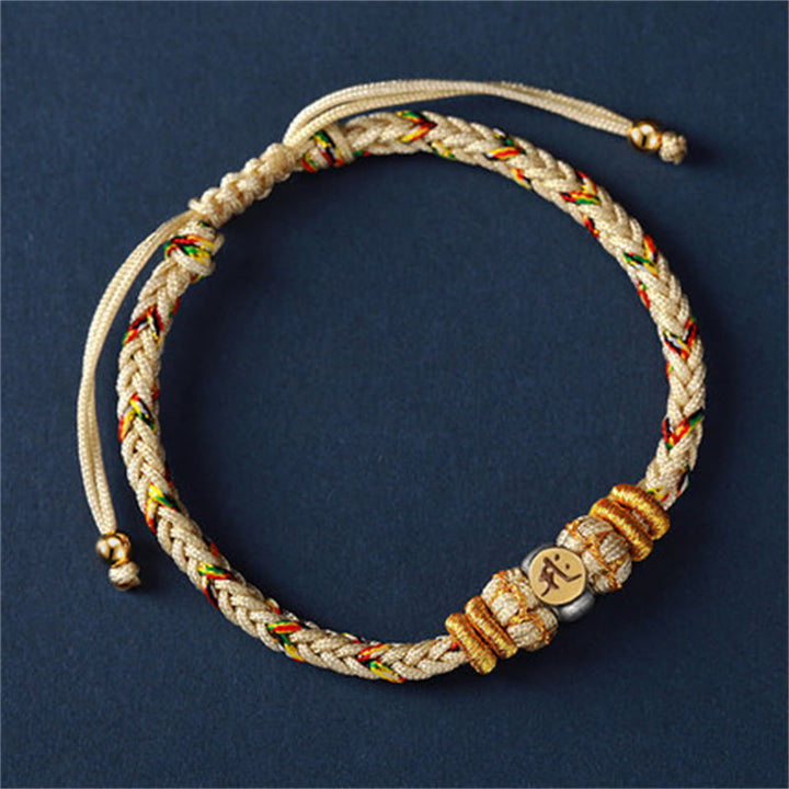 Buddha Stones十二支誕生仏シルバー 幸運 編み紐 ブレスレット - 馬（ブレスレットサイズ18-28cm） - image 16