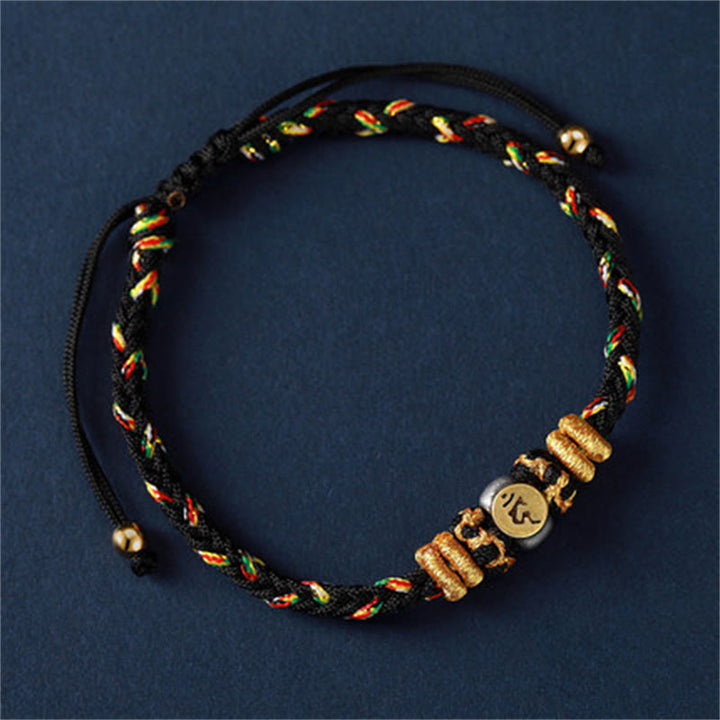 Buddha Stones十二支誕生仏シルバー 幸運 編み紐 ブレスレット - 雄鶏（ブレスレットサイズ18～28cm） - image 18