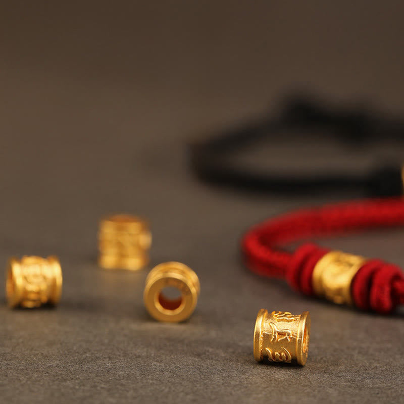 Buddha Stones チベットのハンドメイド999ゴールド製「オーム・マニ・パドメ・フム」幸運の守護ブレスレット - image 5