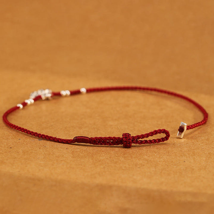 Buddha Stones 手作り925スターリングシルバー銅コインデザイン保護強度超薄型ブレスレットアンクレット - image 6