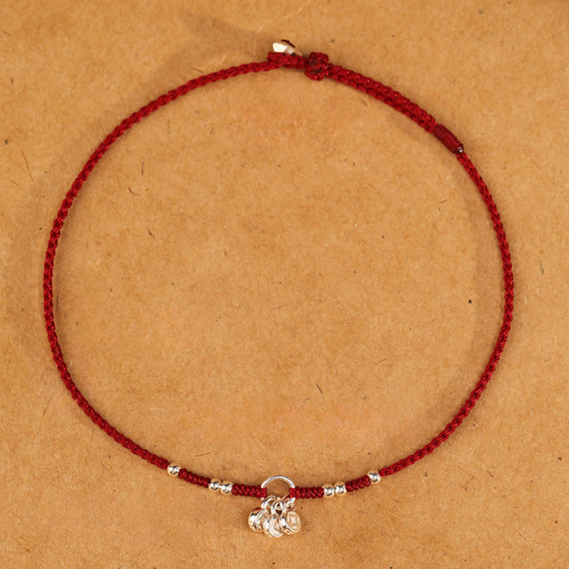 Buddha Stones 手作り925スターリングシルバー銅コインデザイン保護強度超薄型ブレスレットアンクレット - image 5