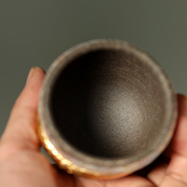 Buddha Stones ゴールデンアロワナ鯉陶器ティーカップカンフーティーカップ - image 4