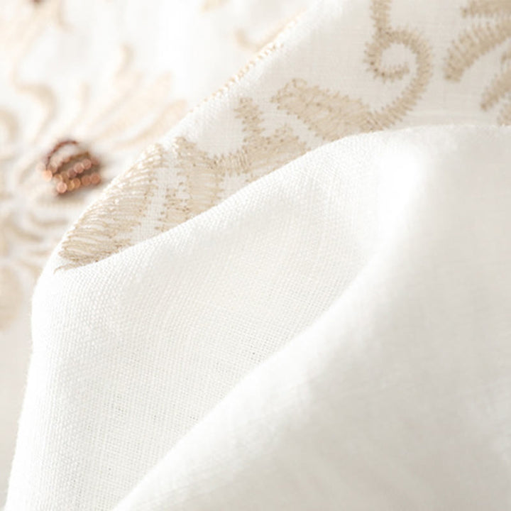 Buddha Stones カジュアル花柄クルーネックレディースコットンTシャツ - image 12