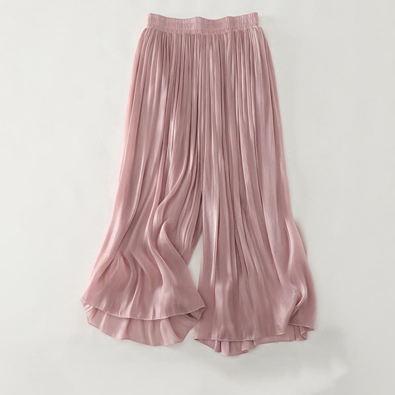 Buddha Stones 夏用無地レディースポリエステルパンツ - ピンク - US8-10，UK/AU12-14，EU40-42 (2XL) - image 15