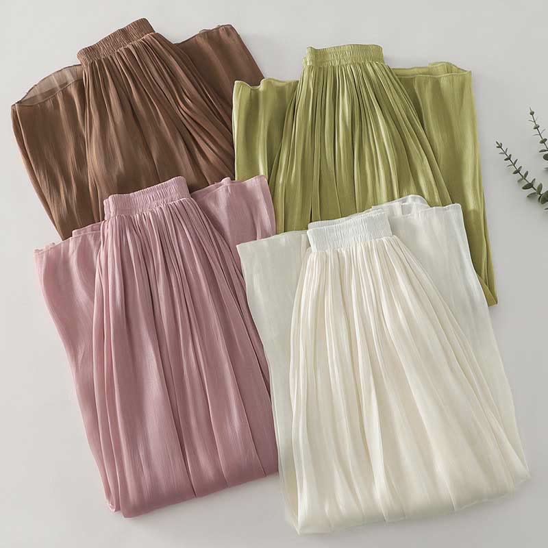 Buddha Stones 夏用無地レディースポリエステルパンツ - image 24