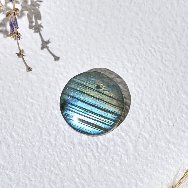 Buddha Stones 天然ラウンドラブラドライトヒーリング置物装飾 - image 7