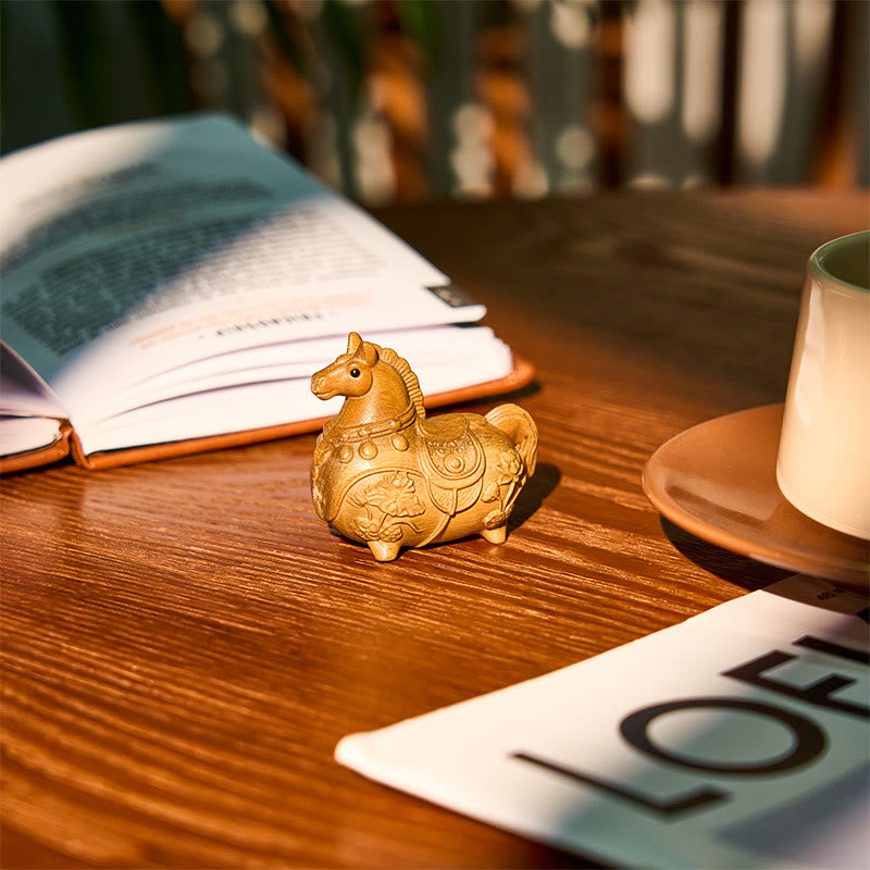 Buddha Stones ミニ 午年 蓮 黒檀 リンデンウッド 緑 白檀 飾り 5.5*5*3.2cm - image 19