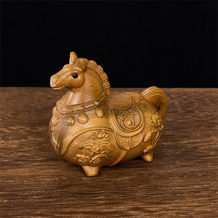 Buddha Stones ミニ 午年 蓮 黒檀 リンデンウッド 緑 白檀 飾り 5.5*5*3.2cm - 緑白檀　約5.5×5×3.2cm - image 15