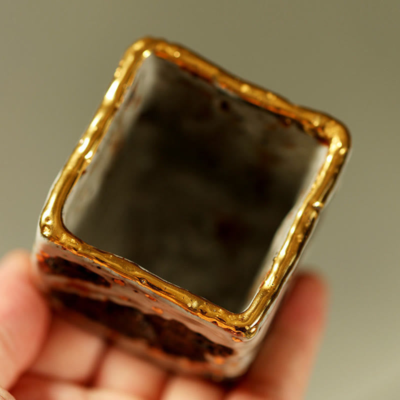 Buddha Stones 手描きの敦煌仏志野陶器ティーカップカンフーティーカップ - image 3