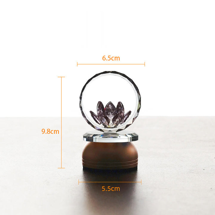 Buddha Stones ロータス銅真鍮新スタートホームデコレーション - アルミニウム合金ベース - 6.5×9.8×5.5cm - 充電式 - image 2