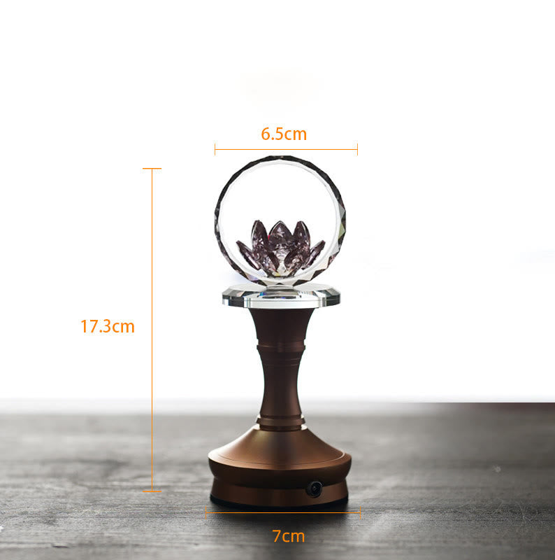 Buddha Stones ロータス銅真鍮新スタートホームデコレーション - アルミニウム合金ベース - 6.5×17.3×7cm - 充電式 - image 18