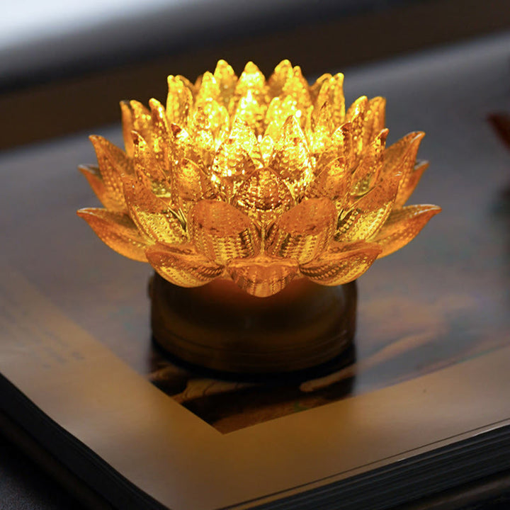 Buddha Stones 蓮の花、六里ガラス、銅、真鍮、新しい始まり、家の装飾 - image 0
