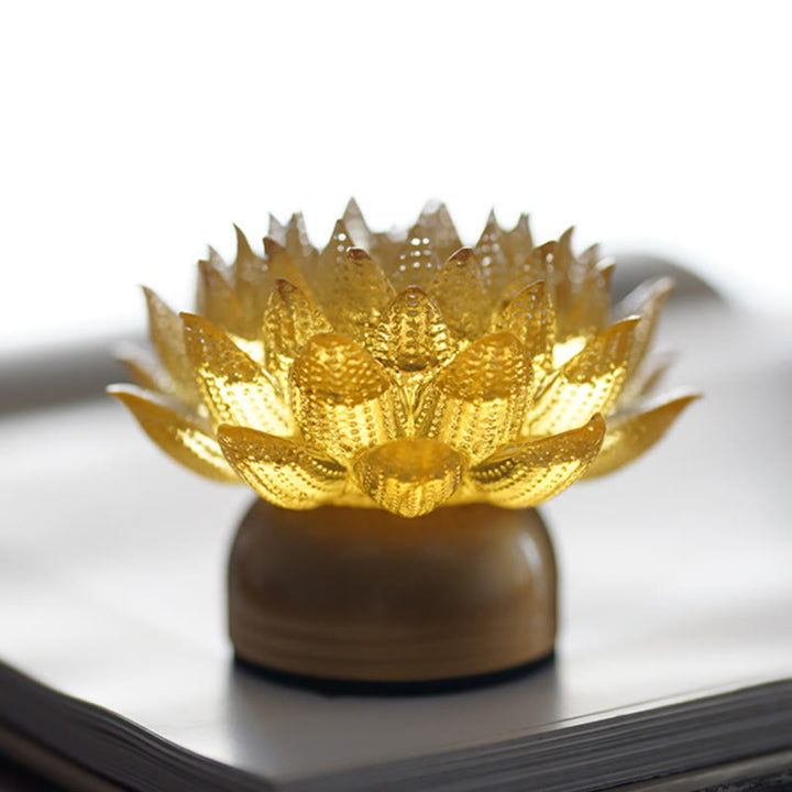 Buddha Stones 蓮の花、六里ガラス、銅、真鍮、新しい始まり、家の装飾 - image 12