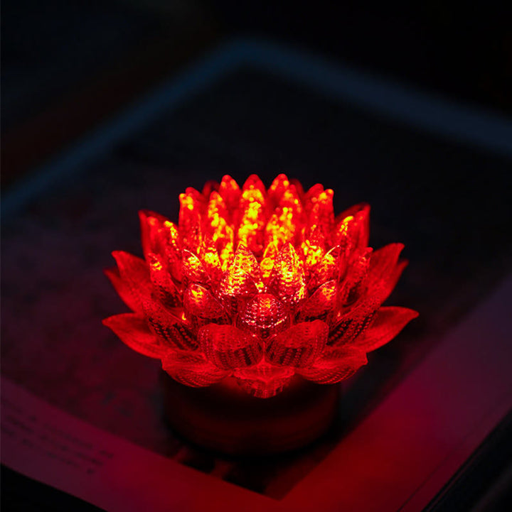 Buddha Stones 蓮の花、六里ガラス、銅、真鍮、新しい始まり、家の装飾 - image 7