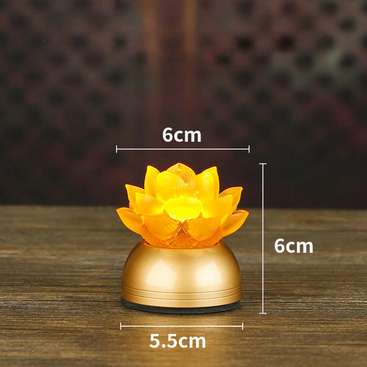 Buddha Stones 蓮の花リュリガラス銅製新スタートホームデコレーション - 銅色サンドブラウン充電式（6×6×5.5cm） - image 21
