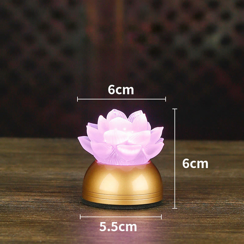 Buddha Stones 蓮の花リュリガラス銅製新スタートホームデコレーション - 銅ピンク充電式（6×6×5.5cm） - image 22