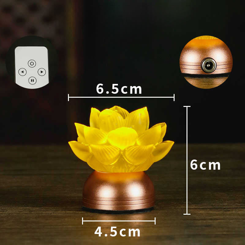 Buddha Stones 蓮の花リュリガラス銅製新スタートホームデコレーション - image 4