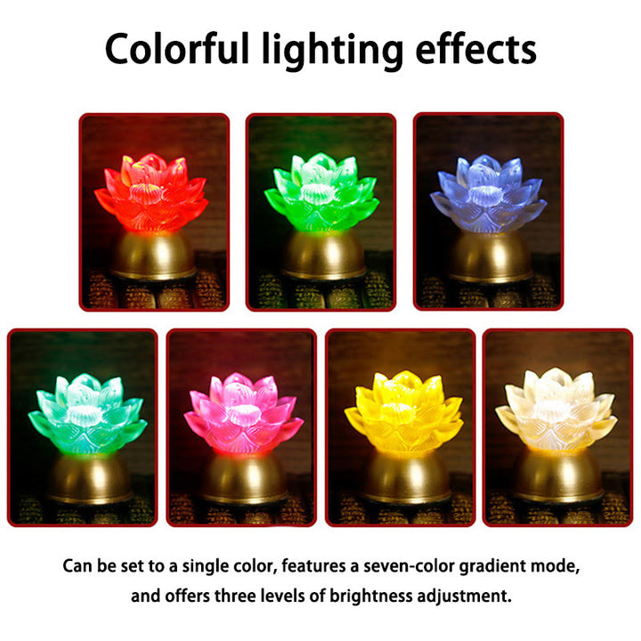 Buddha Stones 蓮の花リュリガラス銅製新スタートホームデコレーション - image 29