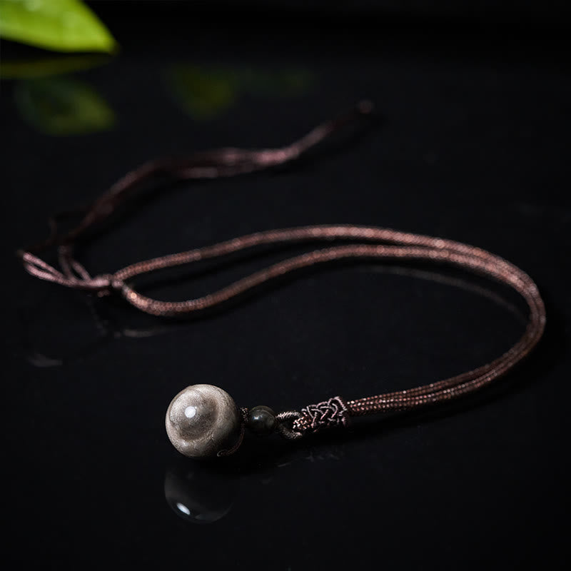 Buddha Stones タイガーアイ シルバーシーンオブシディアン ゴールドシーンオブシディアン レインボーオブシディアン ポジティブネックレスペンダント - image 7