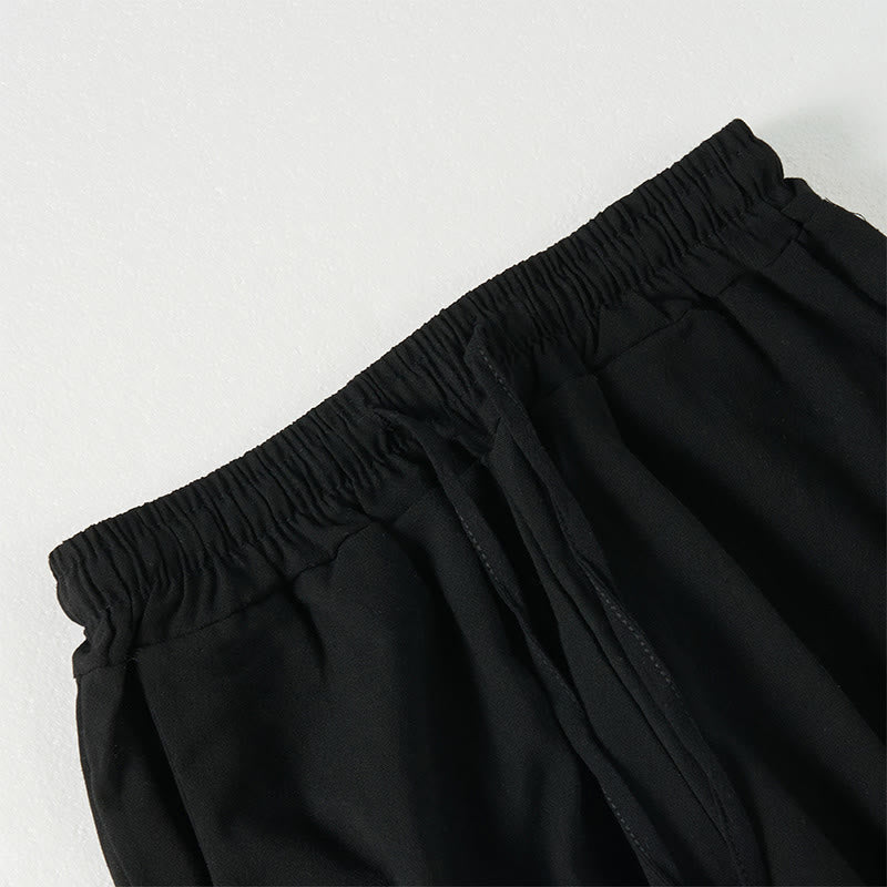 Buddha Stones無地 ボヘミアンストライプ レディース ワイドレッグパンツ ポケット付き - image 11