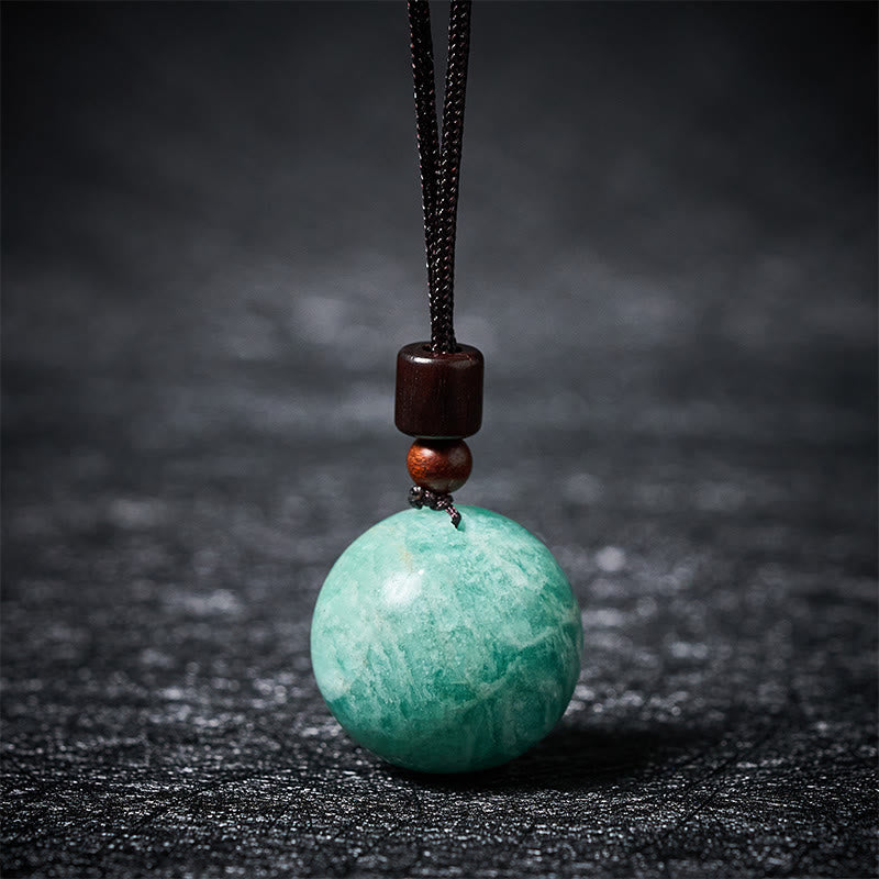 Buddha Stones ホワイトクリスタル ピンククリスタル タイガーアイ スモーキークォーツ プロテクションネックレスペンダント - アマゾナイト - image 17