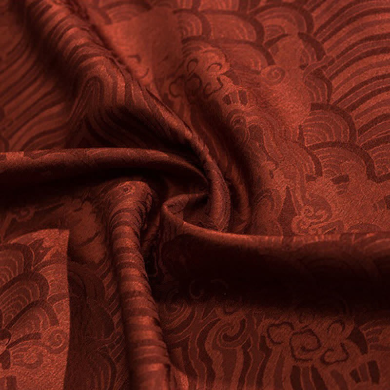 Buddha Stones 夏 レトロ クラックル 吉兆 雲柄 半袖 メンズ Tシャツ - image 23