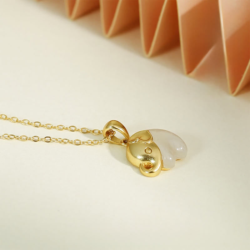 Buddha Stones 象の和田翡翠925スターリングシルバー幸運ネックレスペンダント - image 2