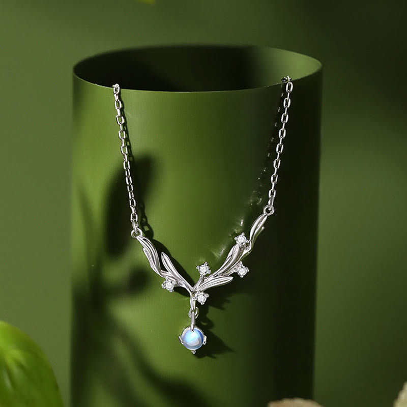 Buddha Stones 925スターリングシルバーのヤドリギ、悪霊を遠ざけるネックレスペンダント - image 1