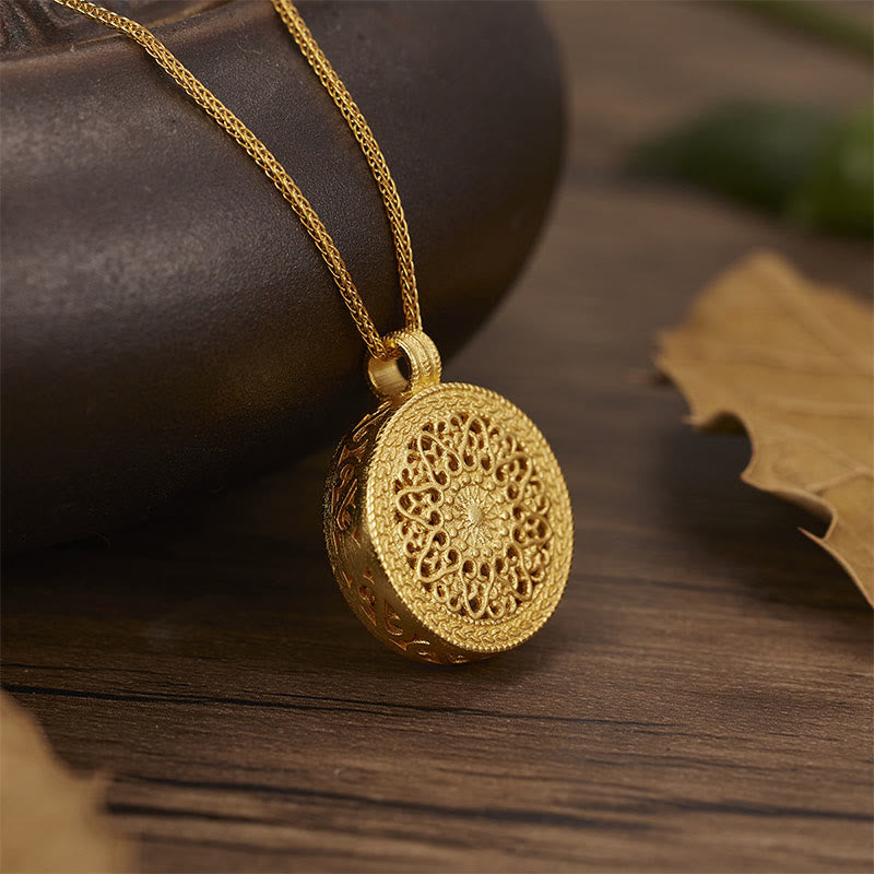 Buddha Stones 925スターリングシルバー八宝羅盤良縁祈願ネックレスペンダント - image 4