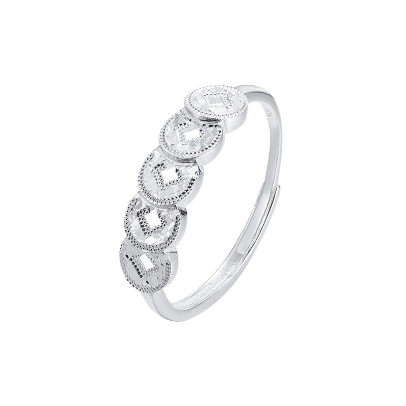 Buddha Stones 925スターリングシルバー五帝コイン守護リングブレスレットネックレスペンダント - image 16