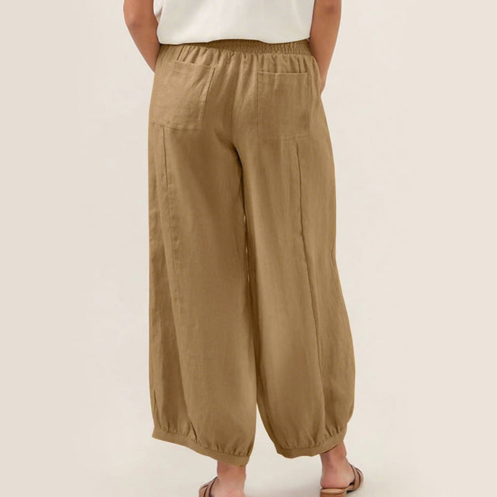 Buddha Stones無地 コットン製 レディース ハーレムパンツ ポケット付き - image 13