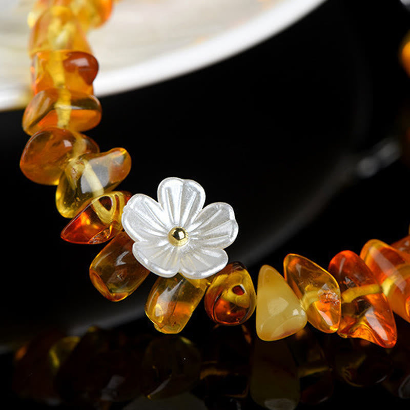 Buddha Stones 天然アクアマリン、ペリドット、ストロベリークォーツ、各種クリスタルを使用したセレニティブレスレット - image 27