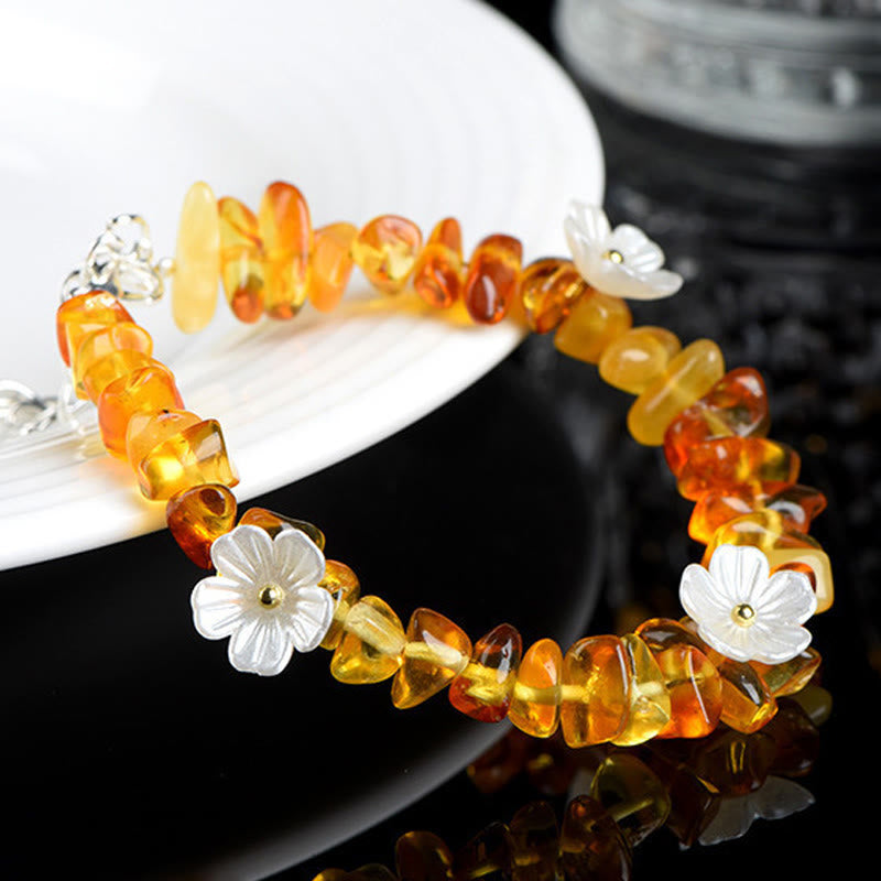 Buddha Stones 天然アクアマリン、ペリドット、ストロベリークォーツ、各種クリスタルを使用したセレニティブレスレット - image 25