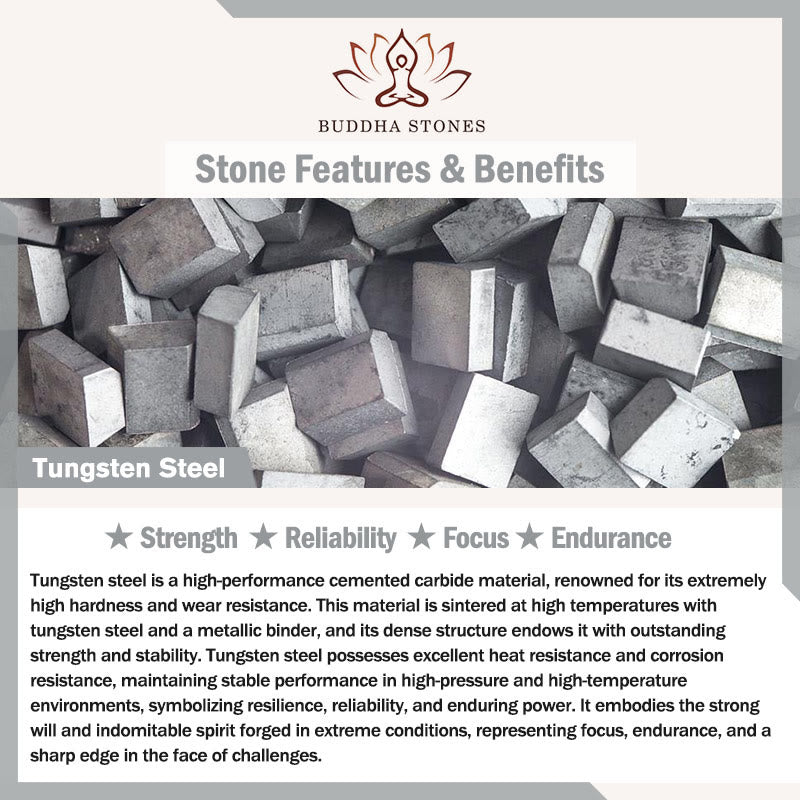 Buddha Stones ハンマー加工を施したタングステン鋼製強化リング - image 4