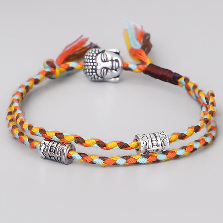 Buddha Stonesヘッドセレニティストリングブレスレット - 水色 - image 6