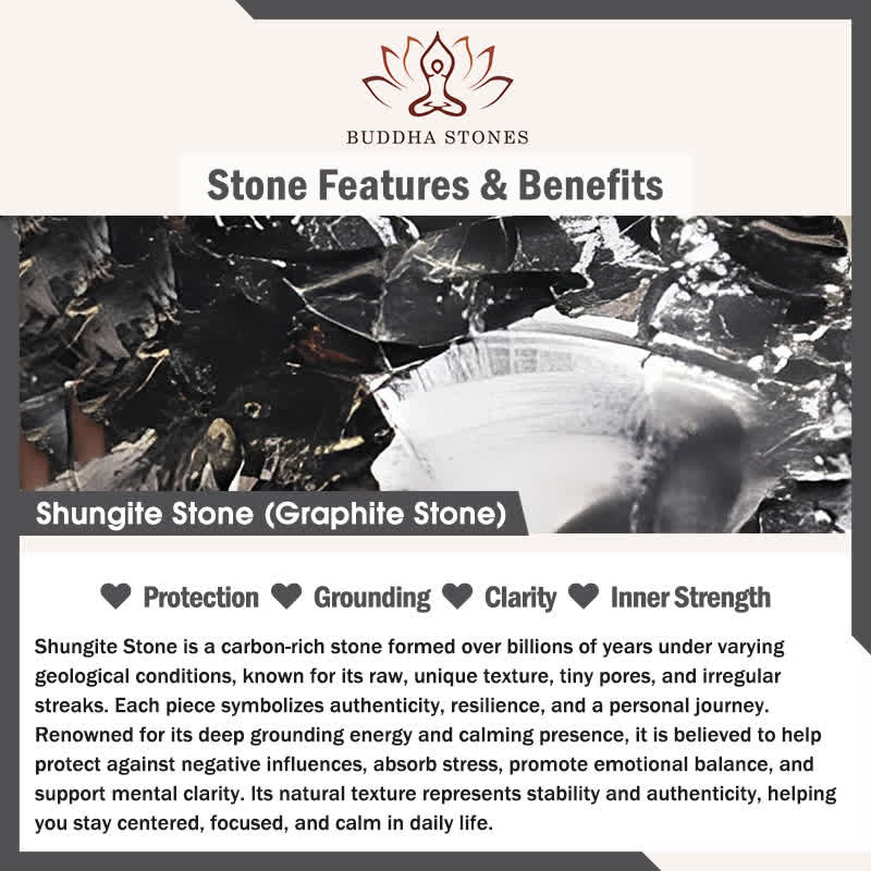 Buddha Stones生命の樹の彫刻模様 本物のシュンガイト石 守護ネックレスペンダント - image 5
