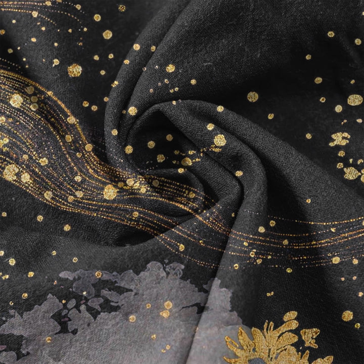 Buddha Stones 純綿花柄レディースゴムウエストパンツ（ポケット付き） - image 3
