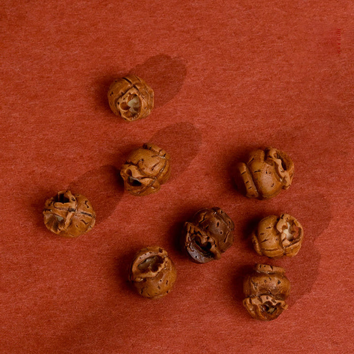 Buddha Stones 編み込みピーチピット赤紐強度調節可能猫犬用ペット首輪 - image 19