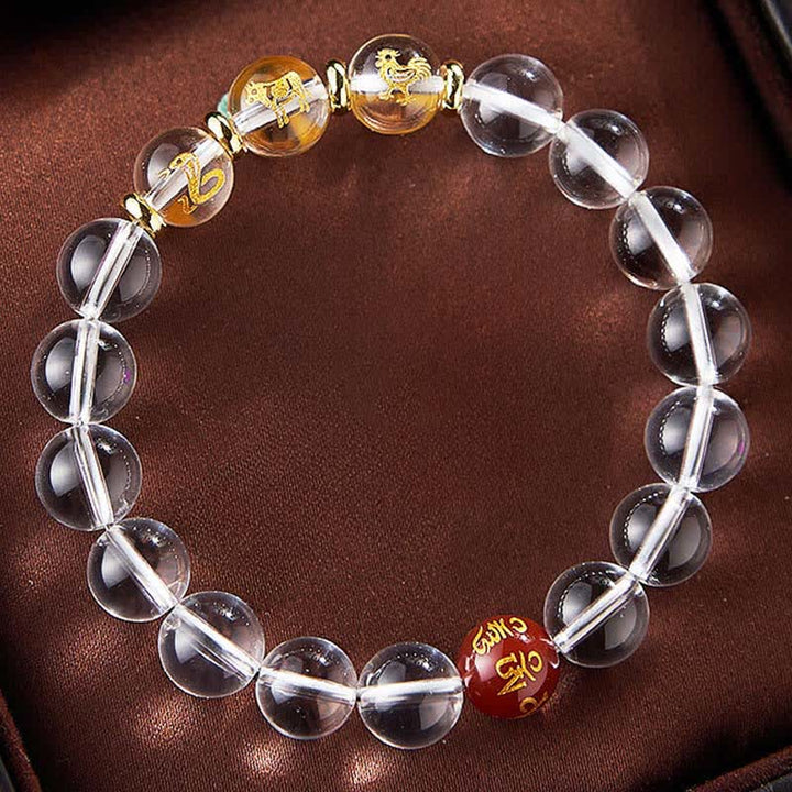 Buddha Stones クリアクォーツの干支ヒーリングブレスレット - image 13