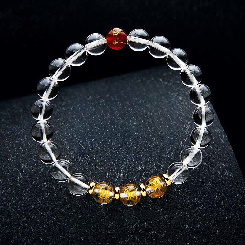 Buddha Stones クリアクォーツの干支ヒーリングブレスレット - image 8