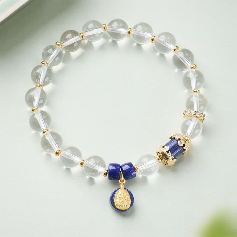 Buddha Stones クリアクォーツ ザキラム守護ブレスレット - クリアクォーツ（手首周り：15～16cm） - image 0