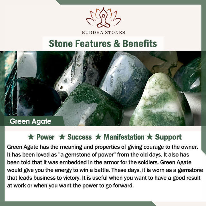 Buddha Stones ブラックオニキスの陰陽ピュリティハンドポリッシュラウンドビーズブレスレット - image 7