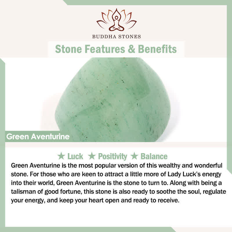 Buddha Stones 天然ローズクォーツとグリーンアベンチュリンのラウンドクリスタルヒーリングネックレス - image 6