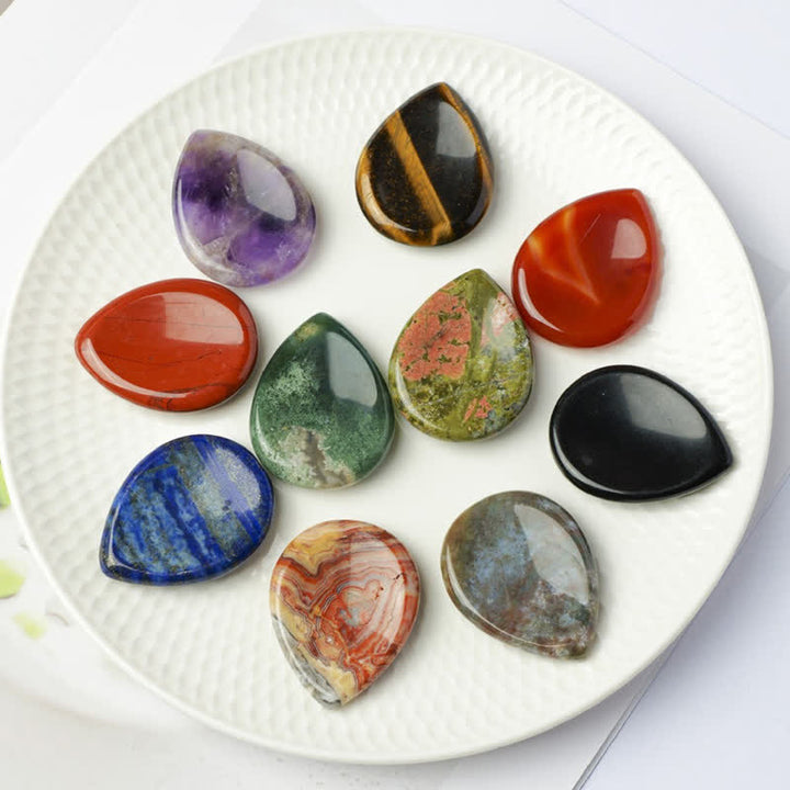 Buddha Stones ティアドロップ型お守りクリスタル装飾石 34×26×7.8cm - image 31