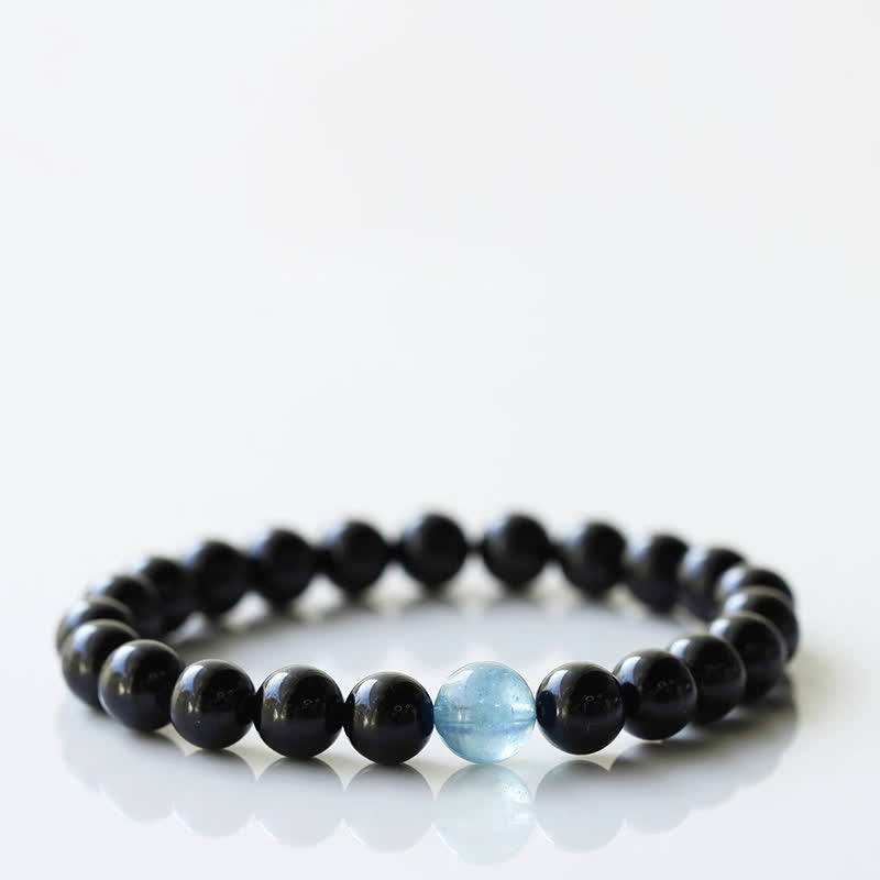 Buddha Stones ブラックトルマリンクリスタルの十二支動物デザイン レジリエンスブレスレット - ヤギ（手首周り15～16cm） - image 11