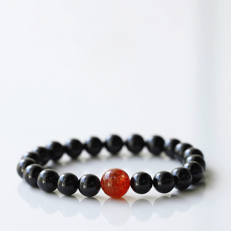 Buddha Stones ブラックトルマリンクリスタルの十二支動物デザイン レジリエンスブレスレット - 犬（手首周り15～16cm） - image 14