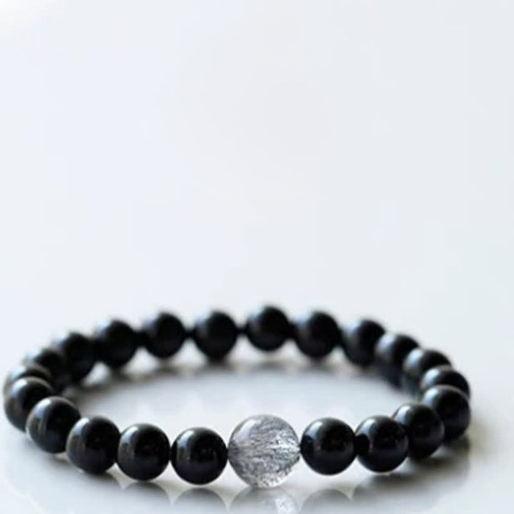 Buddha Stones ブラックトルマリンクリスタルの十二支動物デザイン レジリエンスブレスレット - 猿（手首周り15～16cm） - image 12