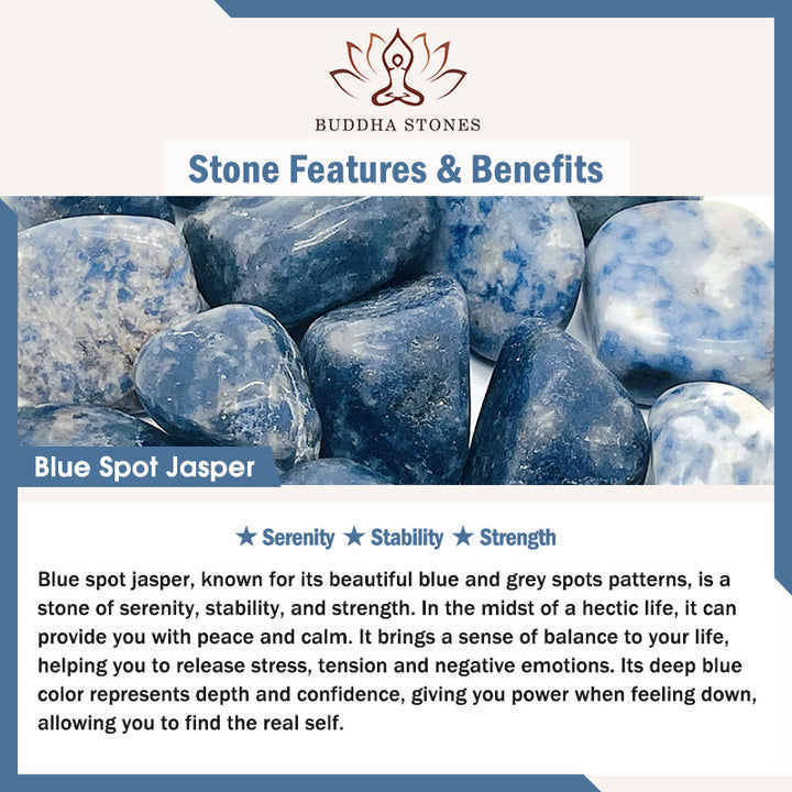 Buddha Stones アメジスト、タイガーアイ、ローズクォーツ、ブルースポットジャスパー、ブラックオブシディアンを使用した、落ち着いた雰囲気の平たいビーズブレスレット - image 19