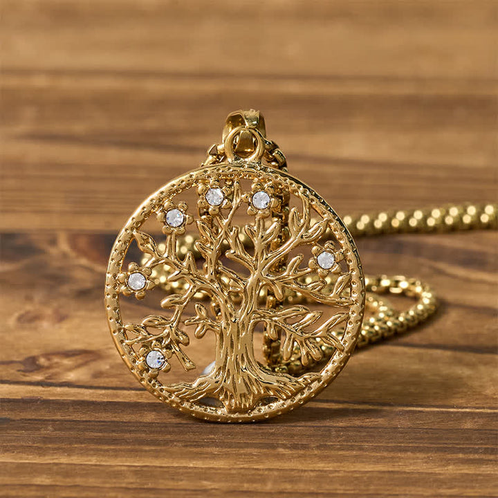 Buddha Stones 生命の樹チタン鋼製クリエーションネックレスペンダント - image 13