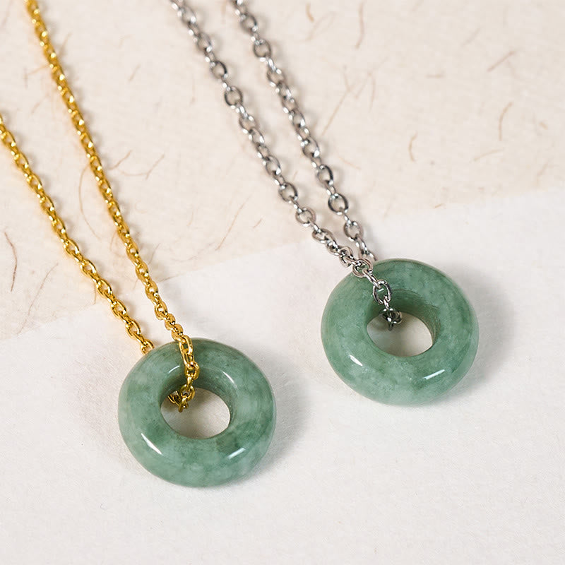 Buddha Stones グリーンジェイドの平和のお守りチャームそろばん幸運ネックレスペンダント - image 15